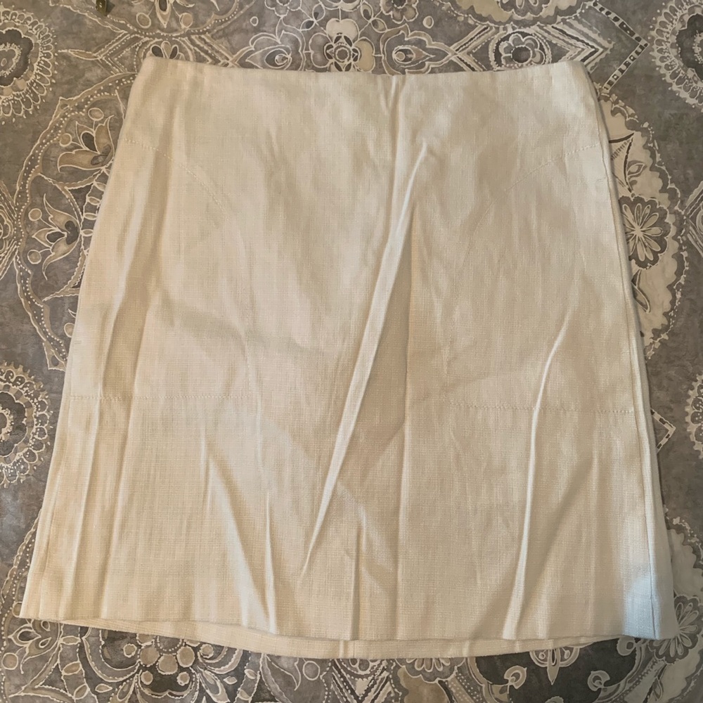 VINTAGE Ann Taylor Linen Skirt size 4